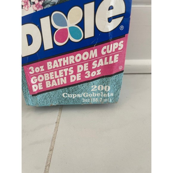 Vintage Dixie Bathroom Paper Refill Cups New Sealed Bluebird 200 Count 3 Oz 2001 - Picture 2 of 8